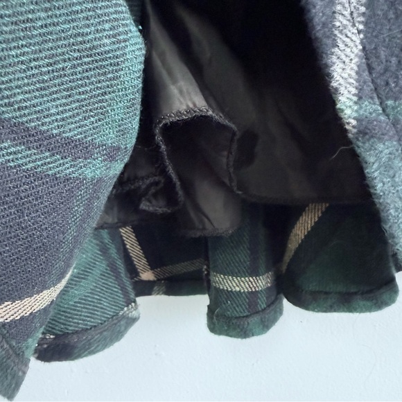 Tanming Dark Academia Green Tartan Plaid Mini Skirt Medium - Picture 2 of 7